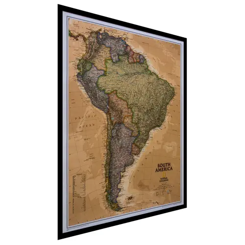 Ameryka Południowa Executive mapa ścienna polityczna na podkładzie do wpinania 1:11 121 000