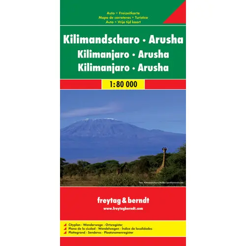 Kilimandżaro Arusha mapa 1:80 000 Freytag & Berndt