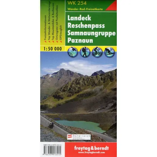 Landeck, Reschenpass, Samnaungruppe Paznaun, 1:50 000