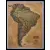 Ameryka Południowa Executive mapa ścienna polityczna na podkładzie magnetycznym 1:11 121 000