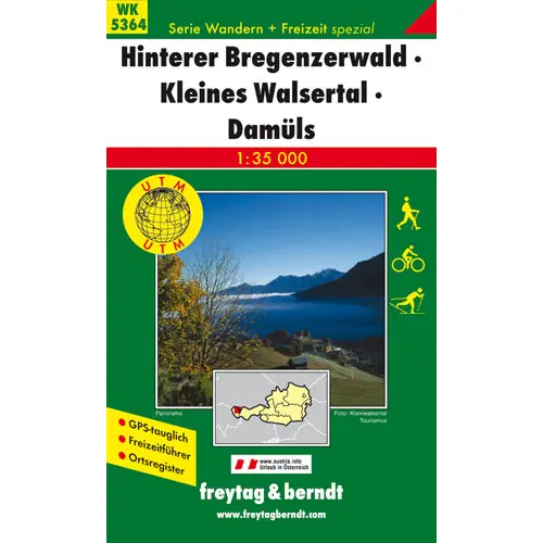Hinterer Bregenzerwald-Kleines mapa 1:35 000 Freytag & Berndt