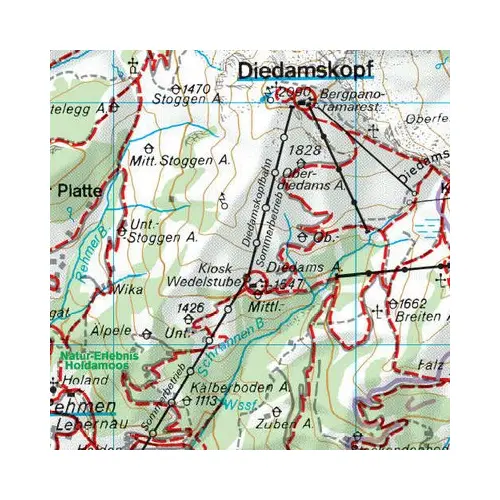 Hinterer Bregenzerwald-Kleines mapa 1:35 000 Freytag & Berndt