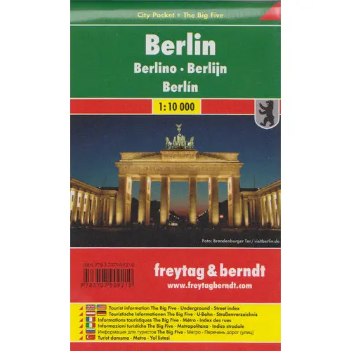 Berlin city pocket mapa 1:10 000 Freytag & Berndt