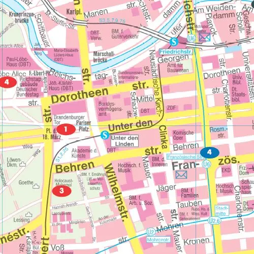 Berlin city pocket mapa 1:10 000 Freytag & Berndt