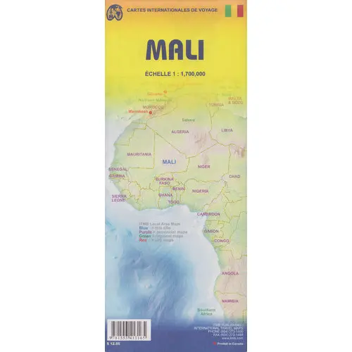 Mali mapa 1:1 700 000 ITMB