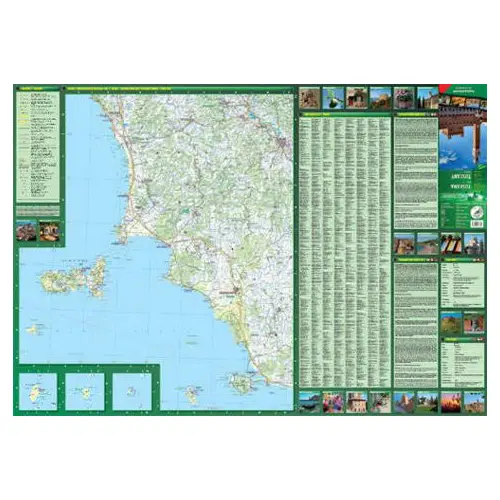 Toskania Południowa mapa z przewodnikiem 1:200 000