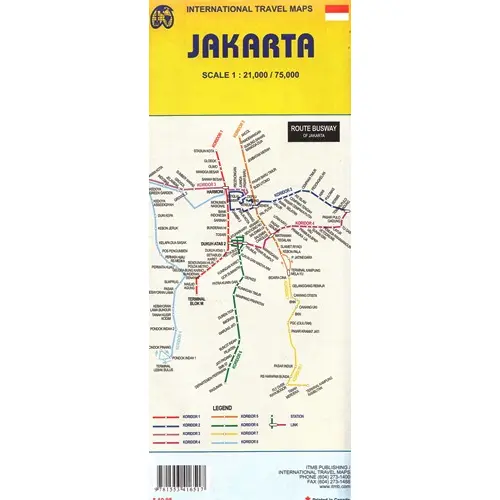 Dżakarta mapa 1:21 000/1:75 000 ITMB