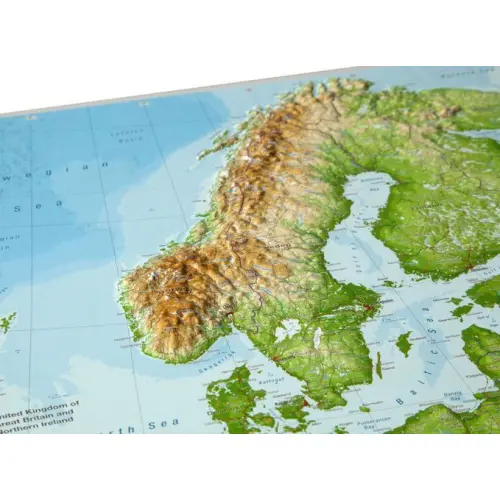 Europa mapa plastyczna 1:8 000 000 GeoRelief