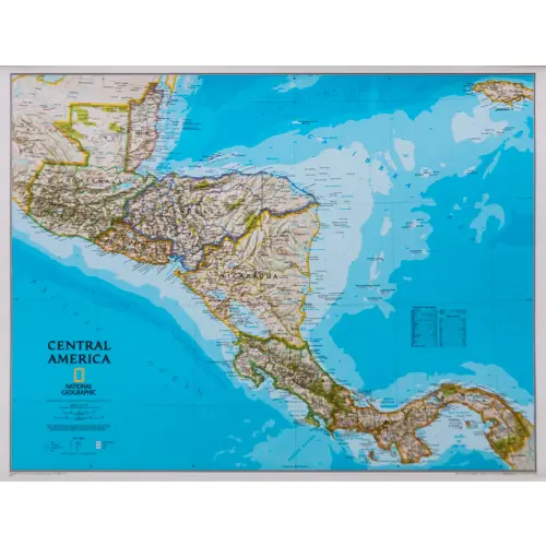 Ameryka Centralna Classic mapa ścienna polityczna arkusz papierowy 1:2 541 000