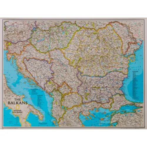 Bałkany Classic mapa ścienna polityczna arkusz laminowany 1:1 948 000