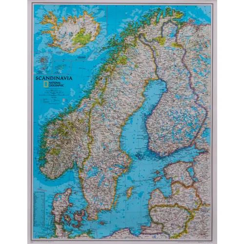 Skandynawia Classic mapa ścienna polityczna arkusz laminowany 1:2 765 000