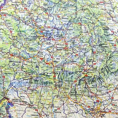 Rosja / Europa Wschodnia mapa ścienna samochodowa 1:2 000 000 / 1:8 000 000 Freytag & Berndt
