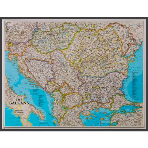 Bałkany Classic mapa ścienna polityczna na podkładzie magnetycznym 1:1 948 000