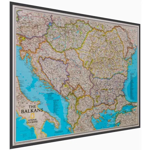 Bałkany Classic mapa ścienna polityczna na podkładzie 1:1 948 000