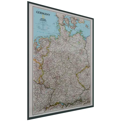 Niemcy Classic mapa ścienna polityczna na podkładzie 1:1 375 000