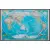 World Pacific Centered Świat mapa ścienna polityczna na podkładzie magnetycznym 1:36 384 000