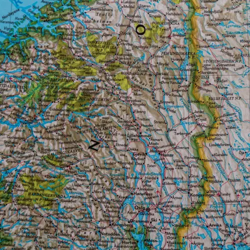 Skandynawia Classic mapa ścienna polityczna arkusz papierowy 1:2 765 000