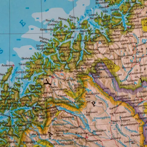 Skandynawia Classic mapa ścienna polityczna arkusz papierowy 1:2 765 000