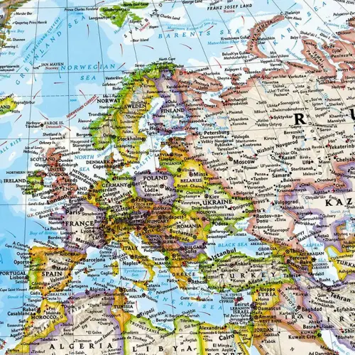 Świat Classic mapa ścienna polityczna arkusz laminowany 1:31 854 000