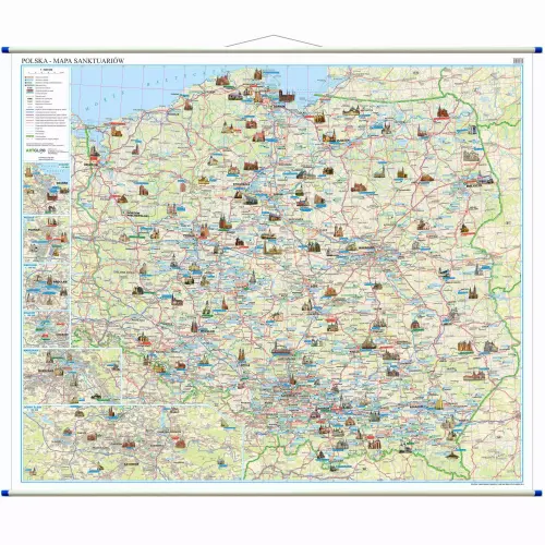 Polska mapa ścienna sanktuariów 1:600 000, ArtGlob