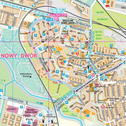 Wrocław mapa ścienna arkusz laminowany, 1:18 500, ArtGlob