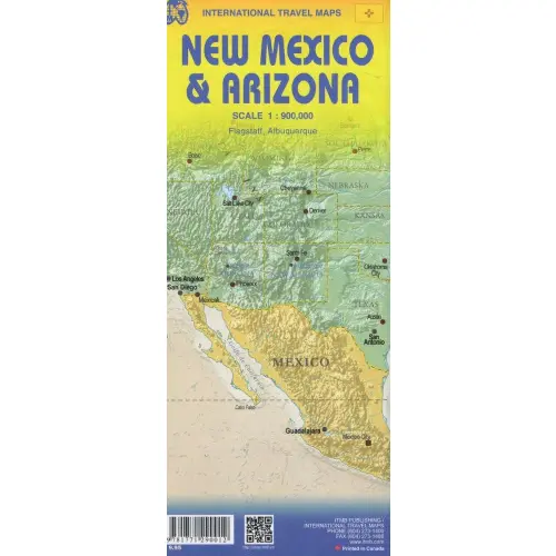 Arizona & New Mexico, 1:900 000