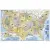 USA mapa ścienna kody pocztowe arkusz laminowany 1:5 500 000