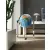 Steel Blue ekskluzywny globus podświetlany, kula 50 cm, Nova Rico