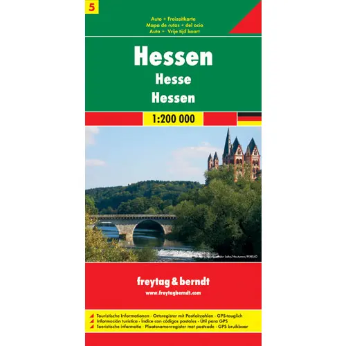 Niemcy część 5 Hessia mapa 1:200 000 Freytag & Berndt