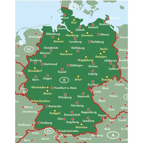 Niemcy atlas 1:300 000 Freytag & Berndt