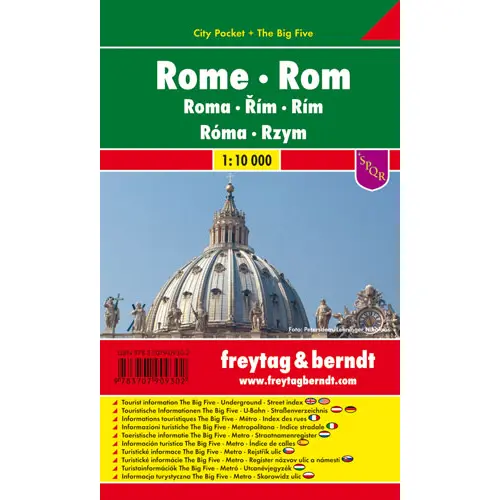 Rzym city pocket mapa 1:10 000 Freytag & Berndt