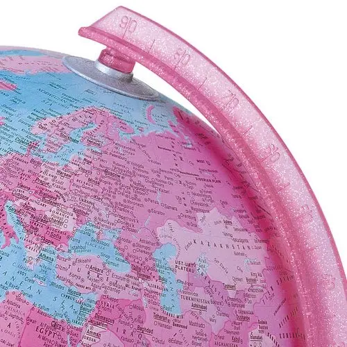 Pink Glob globus podświetlany polityczny, kula 26 cm Nova Rico