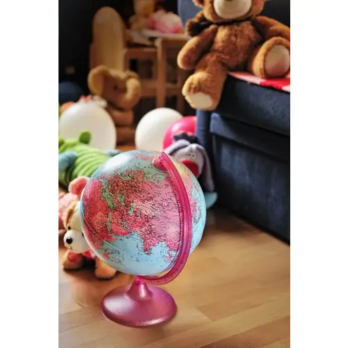 Pink Glob globus podświetlany polityczny, kula 26 cm Nova Rico
