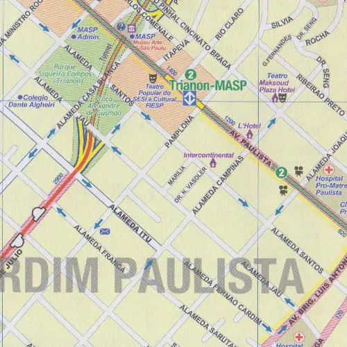Sao Paulo i Południowa Brazylia mapa 1:12 500 / 1:2 200 000 ITMB