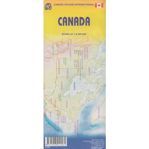 Kanada mapa 1:6 000 000 ITMB