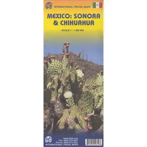 Meksyk Sonora Chihuahua mapa 1:1 000 000 ITMB