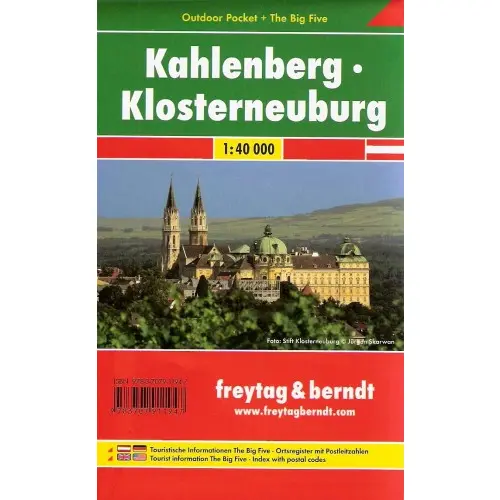 Kahlenberg Klosterneuburg mapa 1:40 000 Freytag Berndt