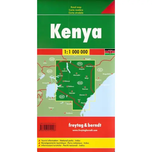 Kenia mapa 1:1 000 000 Freytag & Berndt