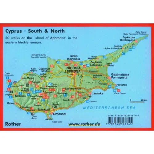 Cypr Bergverlag Rother Cyprus South & North