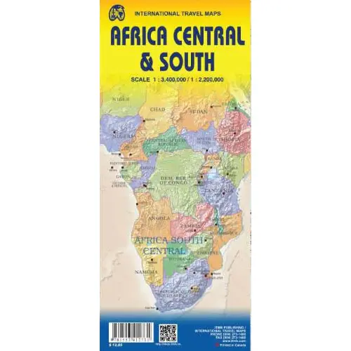 Africa South and Central, 1:2,200,000 / 3,400,000