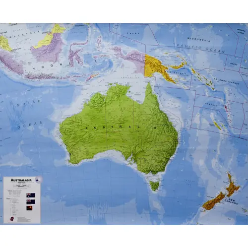 Australia mapa ścienna polityczna arkusz papierowy, 1:7 000 000
