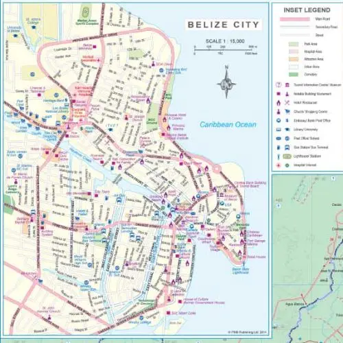 Belize & Eastern Guatemala, 1:300 000 / 1:470 000