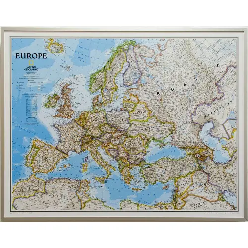 Europa Classic mapa ścienna polityczna na podkładzie do wpinania 1:8 399 000