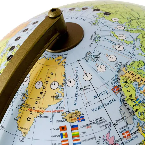 Globus polityczny podświetlany 42 cm