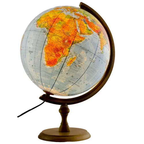 Globus polityczno-fizyczny podświetlany 32cm Zachem