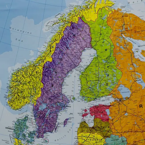 Europa mapa ścienna polityczna na podkładzie magnetycznym 1:3 200 000