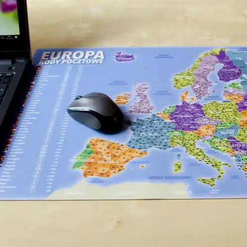 Podkładka na biurko Europa kody pocztowe