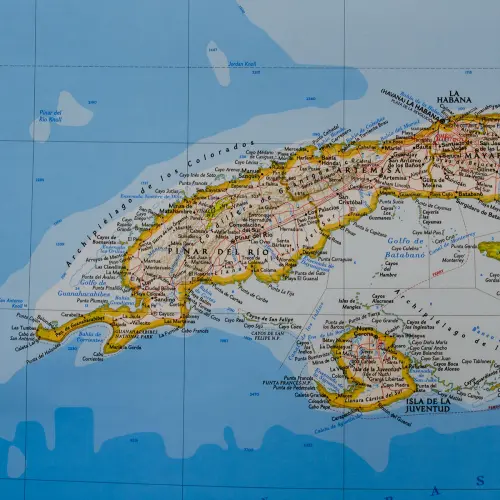Kuba Classic mapa ścienna polityczna na podkładzie do wpinania 1:1 500 000