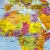 Świat Polityczny mapa ścienna na podkładzie 1:30 000 000