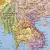 Azja mapa ścienna polityczna na podkładzie do wpinania 1:9 000 000
